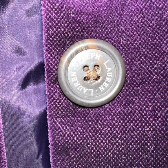 Ralph Lauren Purple Velvet Blazer - Picture 4 of 6